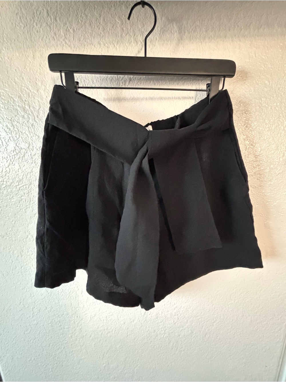 Mango Black Tie-Waist Skort